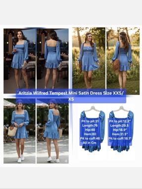 Aritzia Wilfred Tempest Mini Satin Dress Size XXS/XS